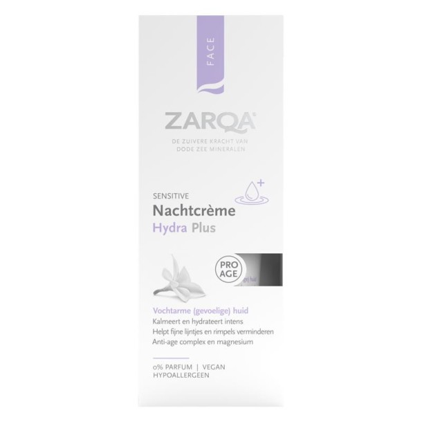 Zarqa Nachtcreme hydra plus sensitive (50 Milliliter)