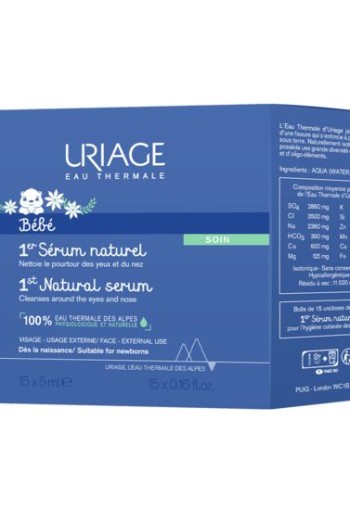 Uriage Bebe 1er serum naturel unidose 5x15ml (1 Set)