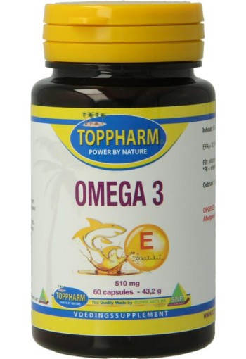 Toppharm Omega 3 510mg (60 Capsules)