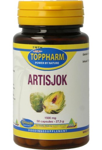 Toppharm Artisjok 1500mg (50 Capsules)