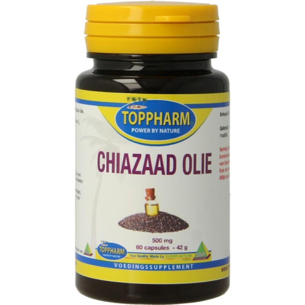 Toppharm Chiazaad olie 500mg (60 Capsules)