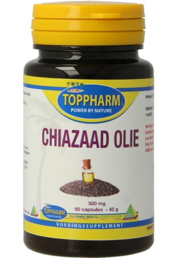 Toppharm Chiazaad olie 500mg (60 Capsules)