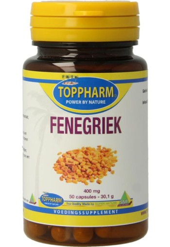Toppharm Fenegriek 400mg (50 Capsules)
