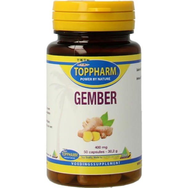 Toppharm Gember 400mg (50 Capsules)