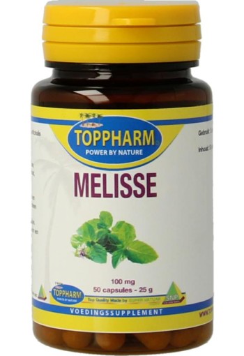 Toppharm Melisse 100mg (50 Capsules)