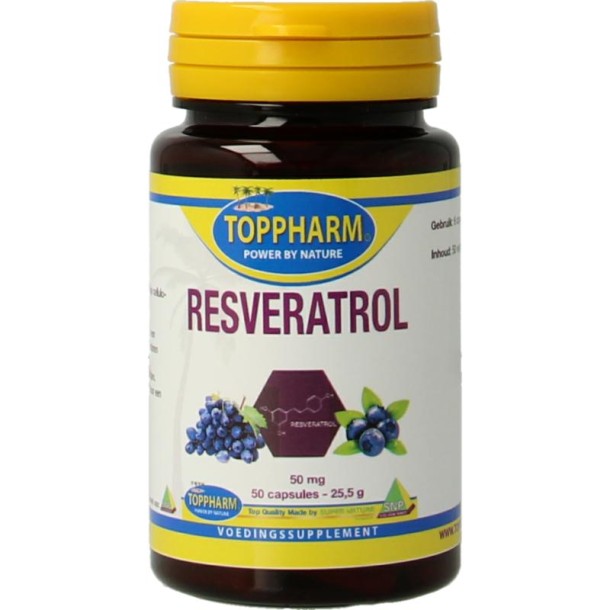 Toppharm Resveratrol 50mg (50 Capsules)