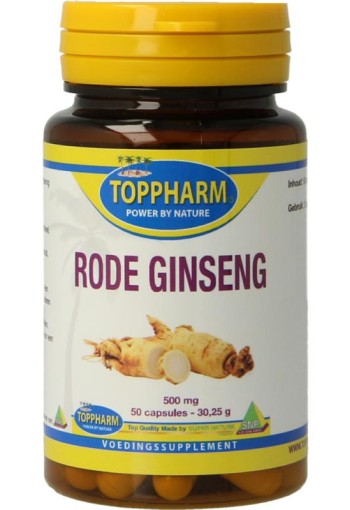 Toppharm Rode ginseng 500mg (50 Capsules)