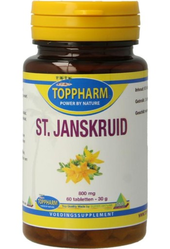 Toppharm St. Janskruid 800mg (60 Tabletten)