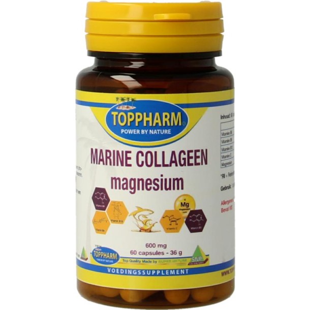 Toppharm Marine collageen magnesium (60 Capsules)