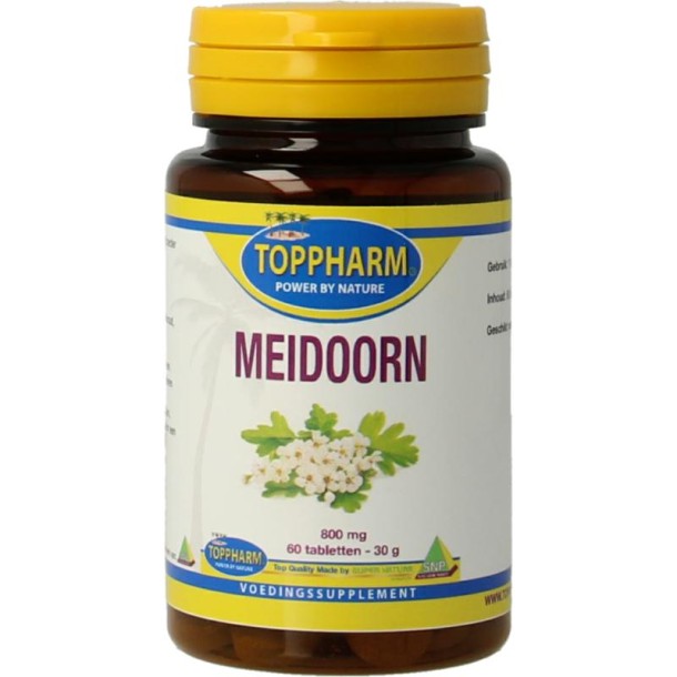 Toppharm Meidoorn 800mg (60 Tabletten)
