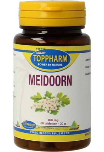 Toppharm Meidoorn 800mg (60 Tabletten)
