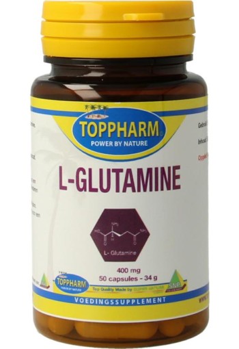 Toppharm L-Glutamine 400mg (50 Capsules)