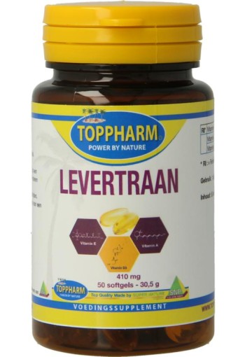 Toppharm Levertraan 410mg (50 Softgels)