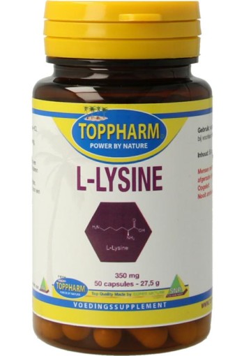 Toppharm L-Lysine 350mg (50 Capsules)