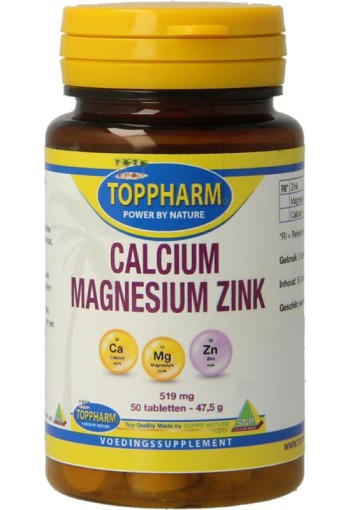 Toppharm Calcium magnesium zink (50 Tabletten)