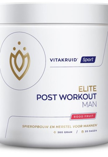 Vitakruid Elite post workout man BCAA 4:1:1 & elektrolyten (360 Gram)