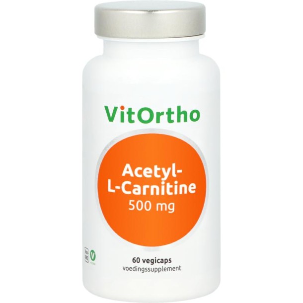 Vitortho Acetyl-L-Carnitine 500mg (60 Vegetarische capsules)