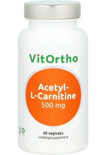 Vitortho Acetyl-L-Carnitine 500mg (60 Vegetarische capsules)