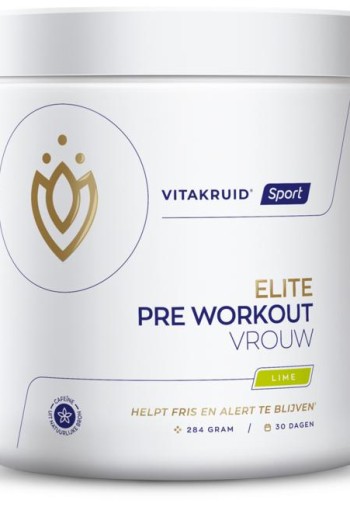 Vitakruid Elite pre workout vrouw (284 Gram)