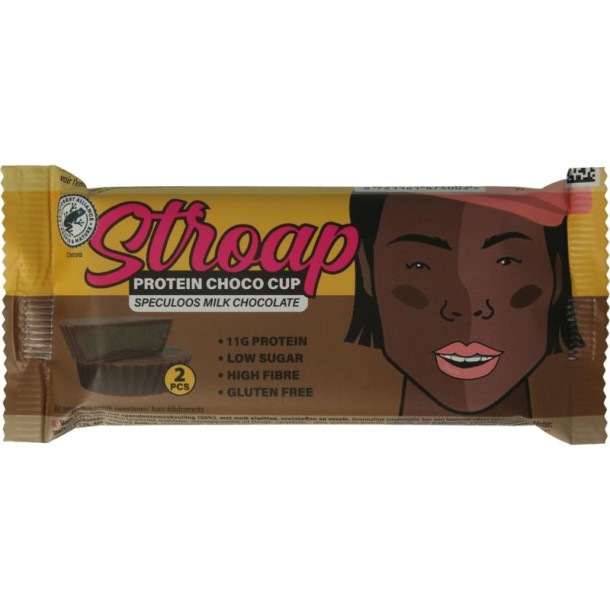Stroap Protein choco cup speculoos milk chocolate (42 Gram)