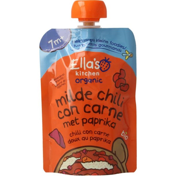 Ella's Kitchen Milde chili con carne met paprika 7+ maanden bio (130 Gram)