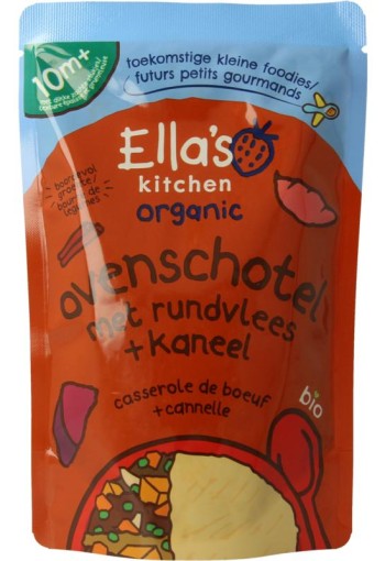 Ella's Kitchen Ovenschotel met rundvlees en kaneel 10+ mnd bio (190 Gram)
