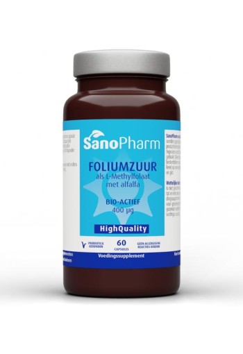 Sanopharm Foliumzuur met alfalfa high quiality (60 Capsules)