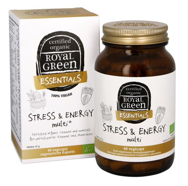 Royal Green Stress & energy multi bio (60 Vegetarische capsules)