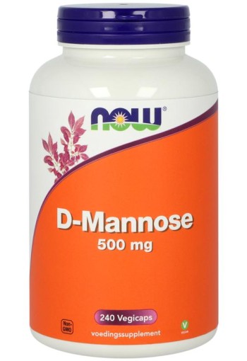 NOW D-Mannose 500mg (240 Vegetarische capsules)