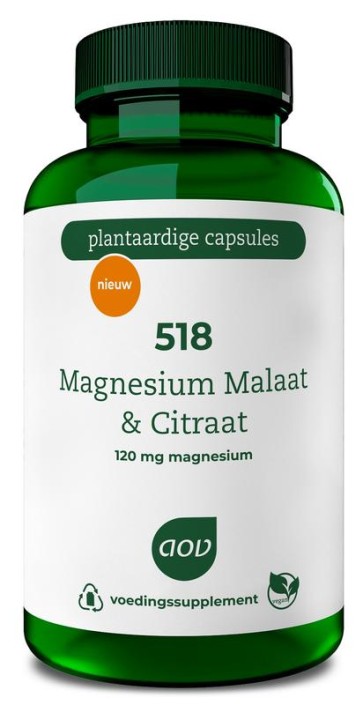 AOV 518 Magnesium malaat & citraat (90 Vegetarische capsules)