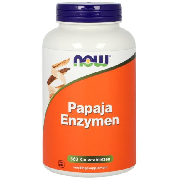 NOW Papaja enzymen (360 Kauwtabletten)