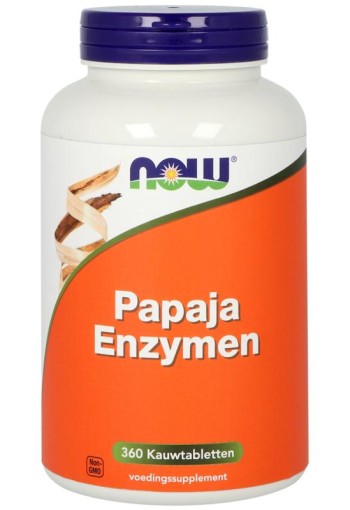 NOW Papaja enzymen (360 Kauwtabletten)