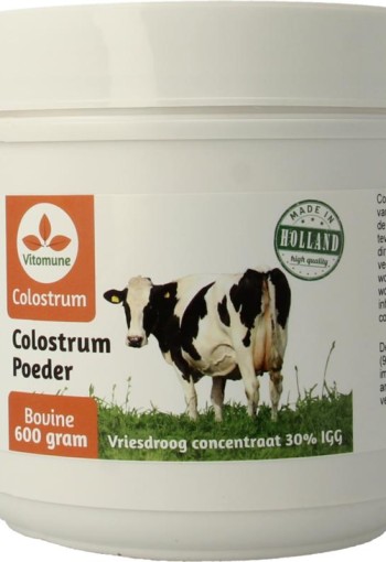 Vitomune Colostrum uit Nederland poeder (600 Gram)