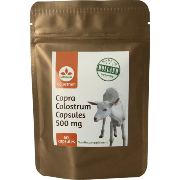 Vitomune Colostrum uit Nederland geitenbiest (60 Capsules)