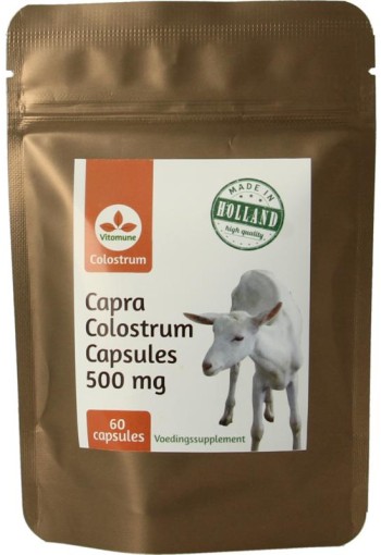 Vitomune Colostrum uit Nederland geitenbiest (60 Capsules)