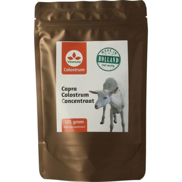 Vitomune Colostrum uit Nederland geitenbiest (125 Gram)
