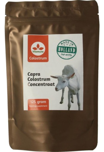 Vitomune Colostrum uit Nederland geitenbiest (125 Gram)