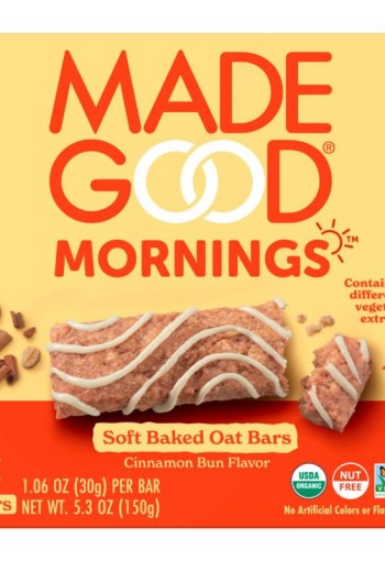 Madegood Morning bar cinnamon bun bio (5 Stuks)