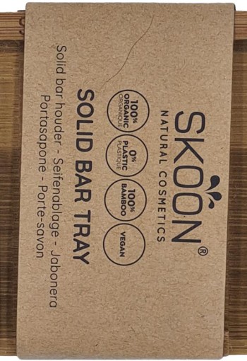 Skoon Solid bar tray - 1 bar - all bamboo (1 Set)