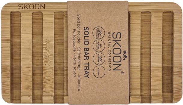 Skoon Solid bar tray - 2 bar - all bamboo (1 Set)