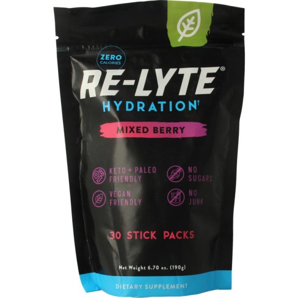 Re-Lyte Hydration drankmix gemengde bessen stick (30 Stuks)
