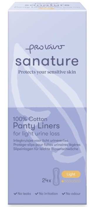Sanature Pro vivo incontinentie inlegkruisjes light (24 Stuks)