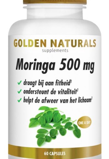 Golden Naturals Moringa 500mg (60 Capsules)
