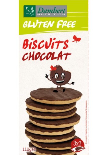 Damhert Biscuits chocolate gluten free (112 Gram)
