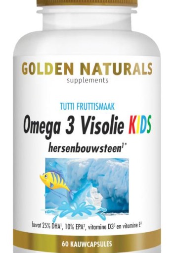 Golden Naturals Omega 3 visolie kids (60 Capsules)