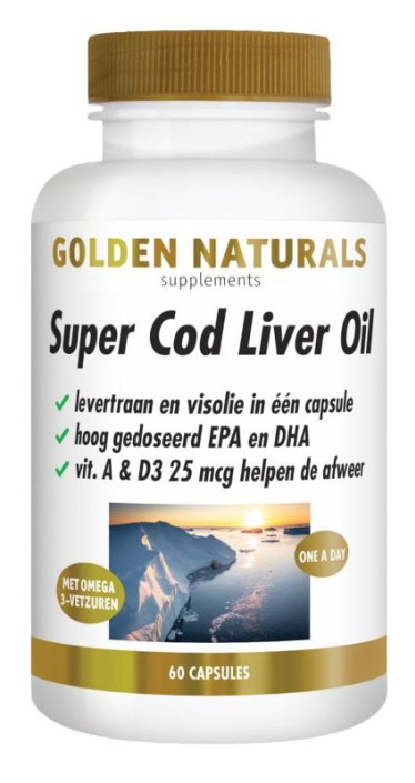Golden Naturals Super cod liver oil (60 Capsules)