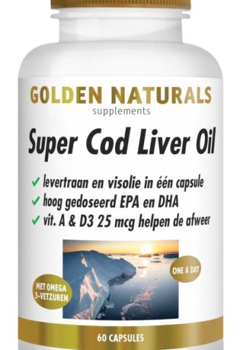 Golden Naturals Super cod liver oil (60 Capsules)