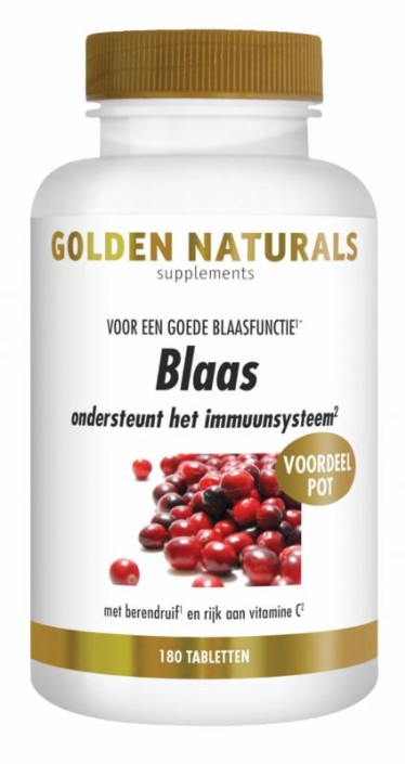 Golden Naturals Blaas (180 Tabletten)