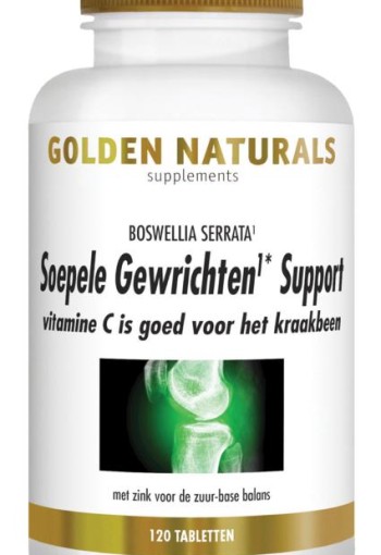 Golden Naturals Soepele gewrichten support (120 Tabletten)