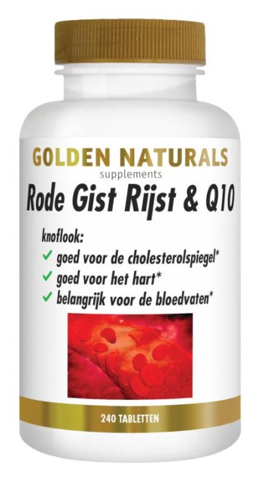 Golden Naturals Rode gist rijst & Q10 (240 Tabletten)